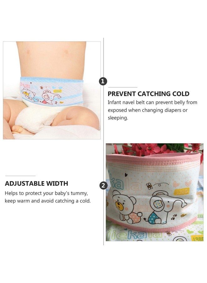 EXCEART 4pcs Baby Umbilical Hernia Belt Baby Belly Button Cord Band Infant Belly Wrap Adjustable Navel Belly Band - Image 3
