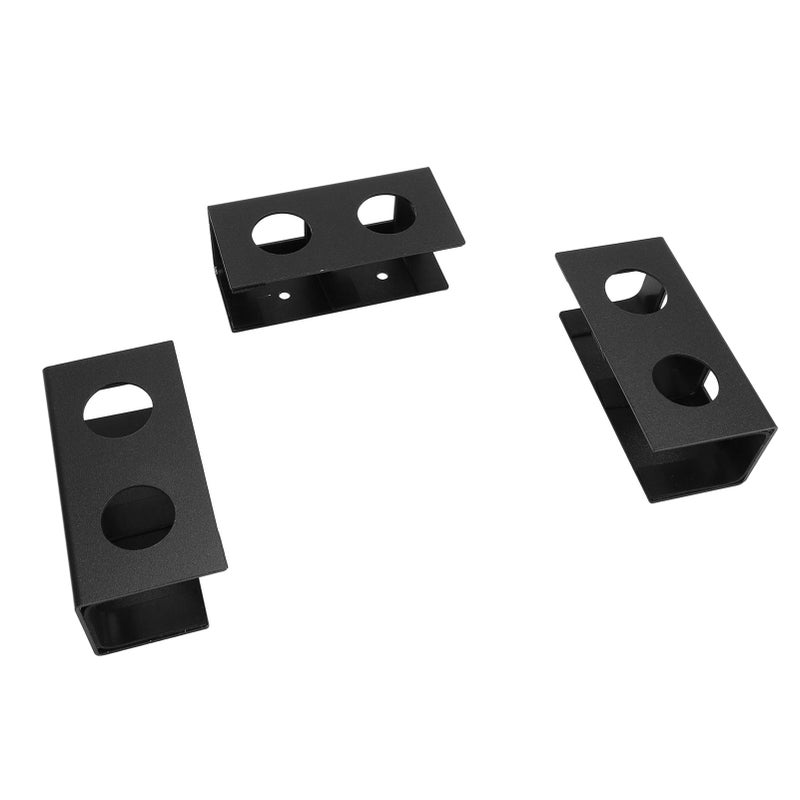 Under Desk Laptop Stand Reusable Aluminum Alloy Easy Installation Protective Pad Black - Image 3