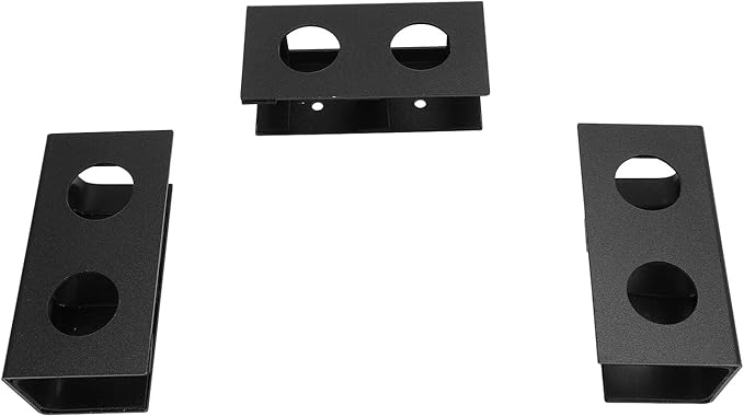 Under Desk Laptop Stand Reusable Aluminum Alloy Easy Installation Protective Pad Black - Image 1
