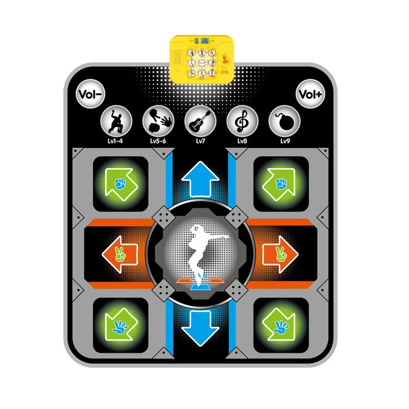 Dance Mat Electronic Dance Pad Multifunctional Piano Game Pad Outdoor Music Stepping Dance Mat Anti-slip Christmas Birthday 5 Game Modes 9 Difficulty Levels Outdoor Dance Blanket - Image 1