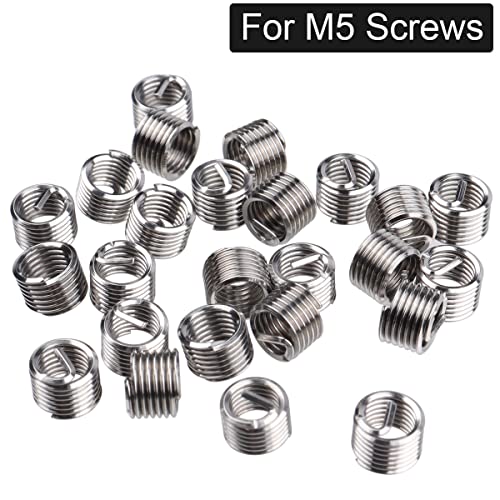 Wolfride مجموعة إصلاح الخيوط Wolfride 30PCS M5 خيوط M5 x 0.8mm أداة إدخال Helicoil مجموعة استعادة الخيوط - Image 5