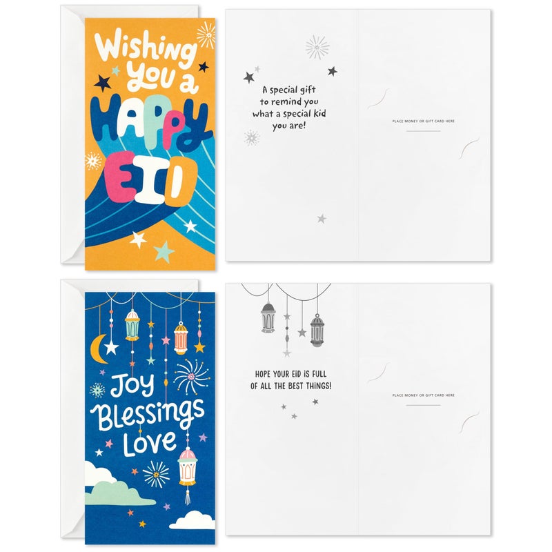 Hallmark Eid Mubarak Envelopes and Cards Assortment for Kids (36 Eid Money Cards with Envelopes) for Eid Al-Fitr or Eid Al-Adha, Golden Thread - Image 5