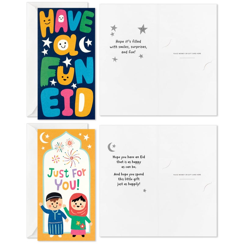 Hallmark Eid Mubarak Envelopes and Cards Assortment for Kids (36 Eid Money Cards with Envelopes) for Eid Al-Fitr or Eid Al-Adha, Golden Thread - Image 4