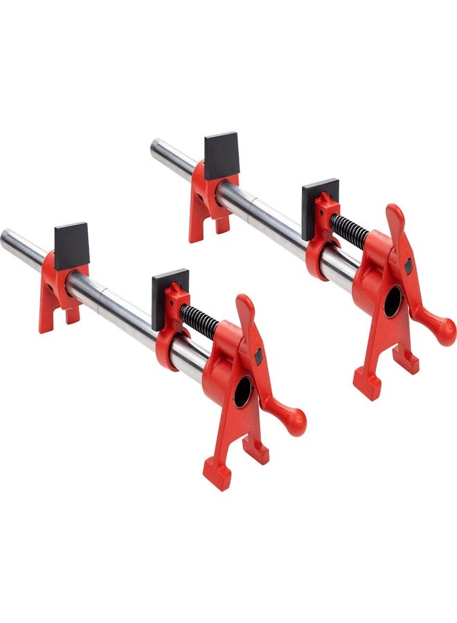 DEEFIINE 1/2 Inch Wood Gluing Pipe Clamp Set with 30" Metal Pipe, 2-Pack Professional H-Style Heavy Duty Quick Release Clamps for Woodworking - Image 1