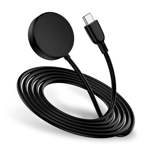 ANDHOT USB C Samsung Watch Charger Fast Charging for Samsung Galaxy Watch 88 Classic76 Classic65 Pro544 Classic3Active 2Active 1 Magnetic Wireless Galaxy Charger Pad with 3FT Type C Cable Cord - Image 1