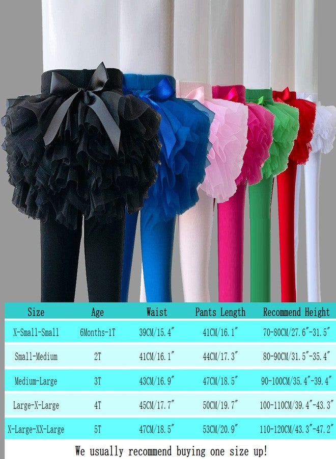 Ashken Baby Toddler Girls' Tutu Leggings Tulle Ruffle Skirted Pants Footless Tights (2T-3T) Pink - Image 5