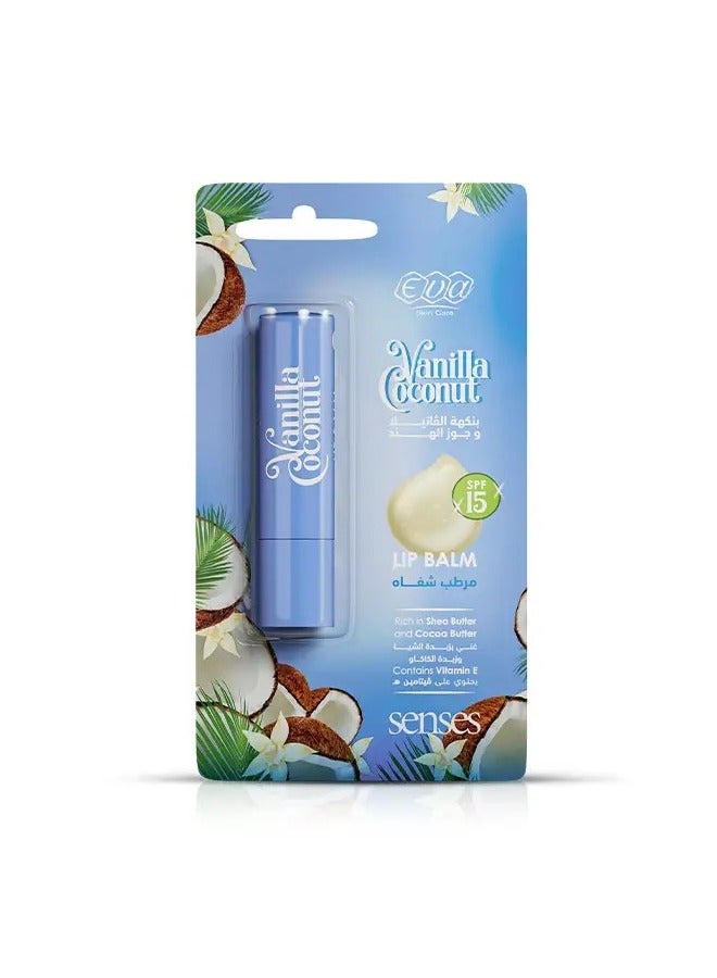 إيفا مرطب الشفاه إيفا سكين كير سينسز - الفانيليا وجوز الهند 4 جم - Image 2