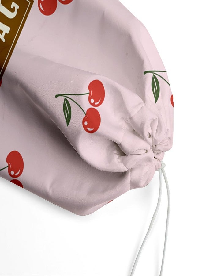 IHopes+ Plastic Bag Holder,Reusable And Washable Country Style Grocery Bag organizer,For Home Kitchen Travelling Camping Decor, use 1 Pack,Cherry Pattern - Image 5