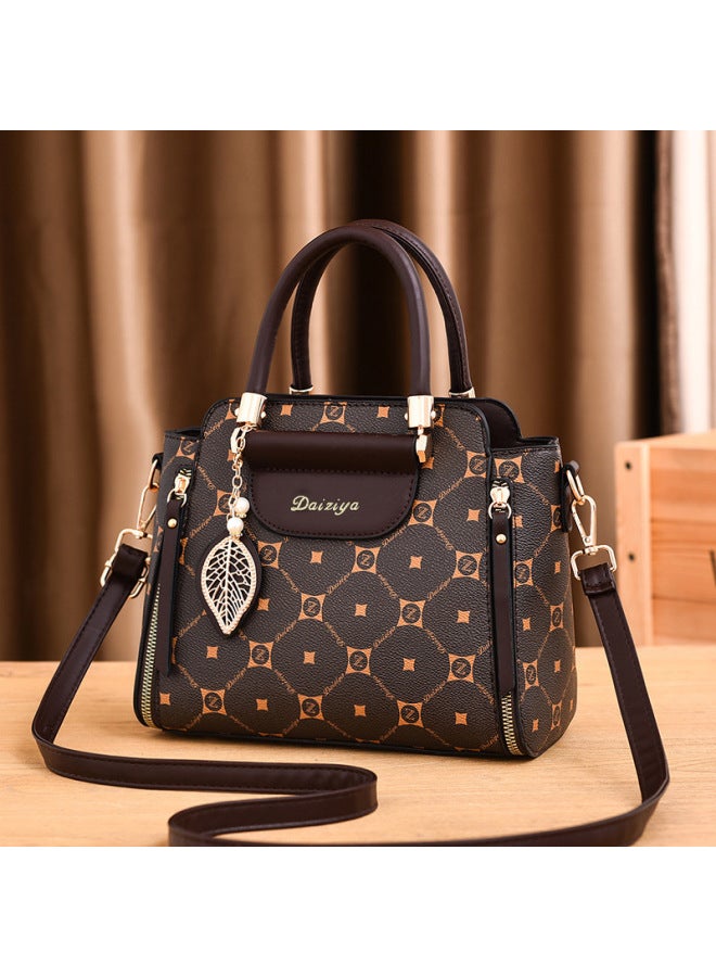 Dezia Luxury Women's Bag Handbag New Style Western Style Middle-aged Women's Fashionable Large Capacity Single Shoulder Crossbody Mother Bag For Women - Image 2