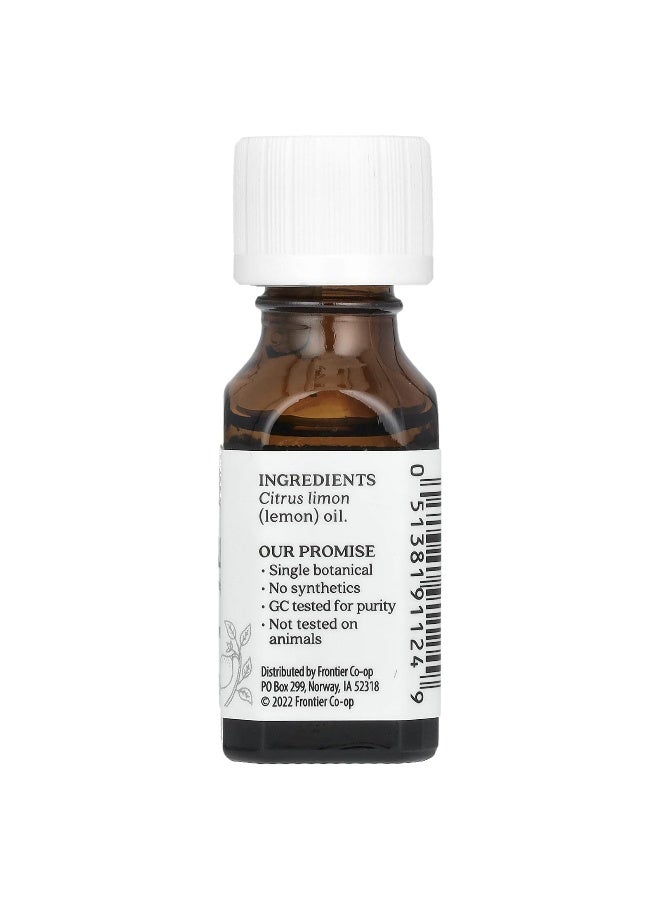 Aura Cacia, Pure Essential Oil, Lemon, 0.5 fl oz (15 ml) - Image 2
