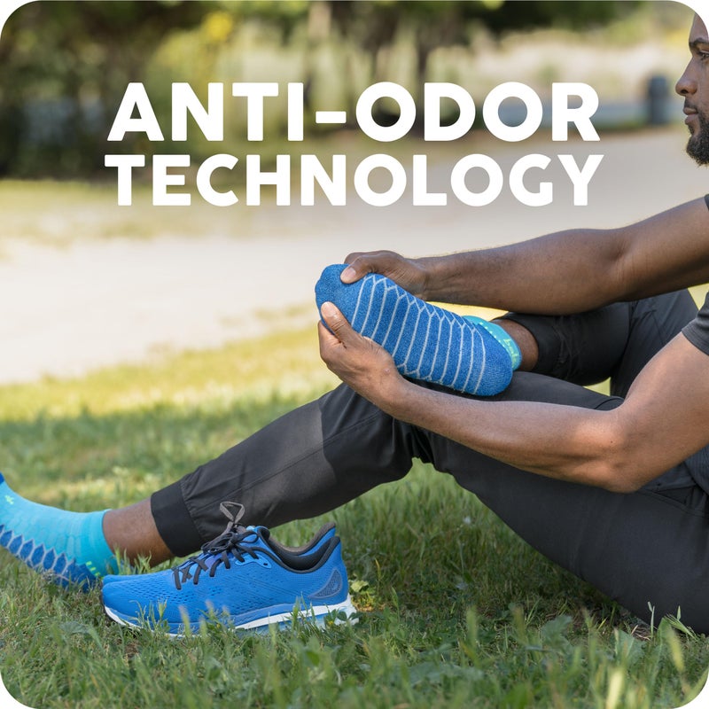 Balega Silver Compression Fit Performance No Show Athletic Running Socks for Men and Women (1 Pair), Black/Carbon, X-Large - Image 2