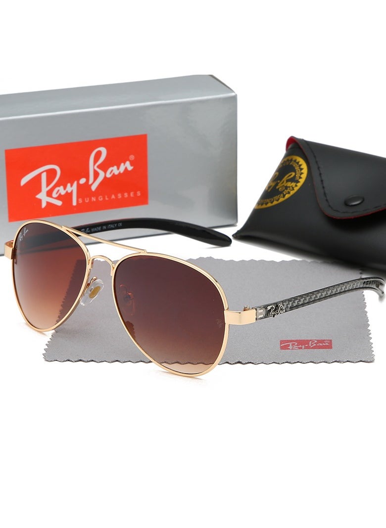 Ray-Ban Ray-Ban Classic Pilot Sunglasses Gold Framed with Grey UV Lenses  - Image 1