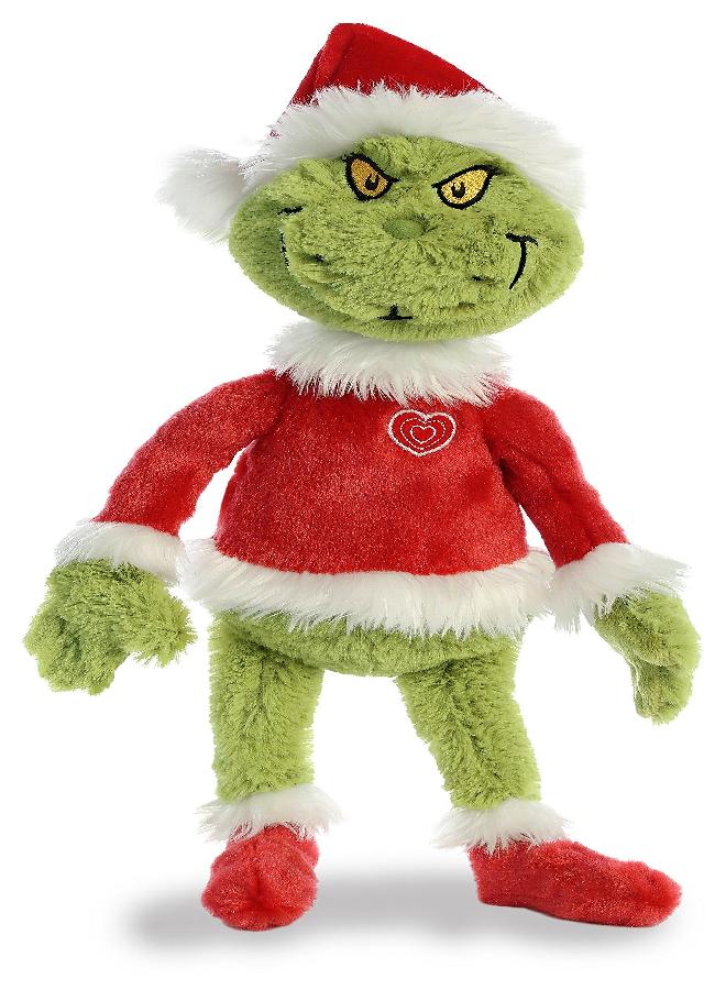 Aurora® Whimsical Dr. Seuss™ Grinch Santa Stuffed Animal - Magical Storytelling - Officially Licensed - Green 16 Inches - Image 3