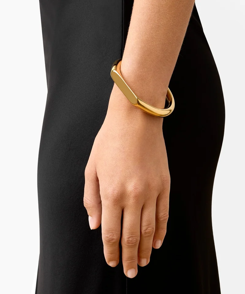 LIE STUDIO Gleaming Hammered Link Bracelet