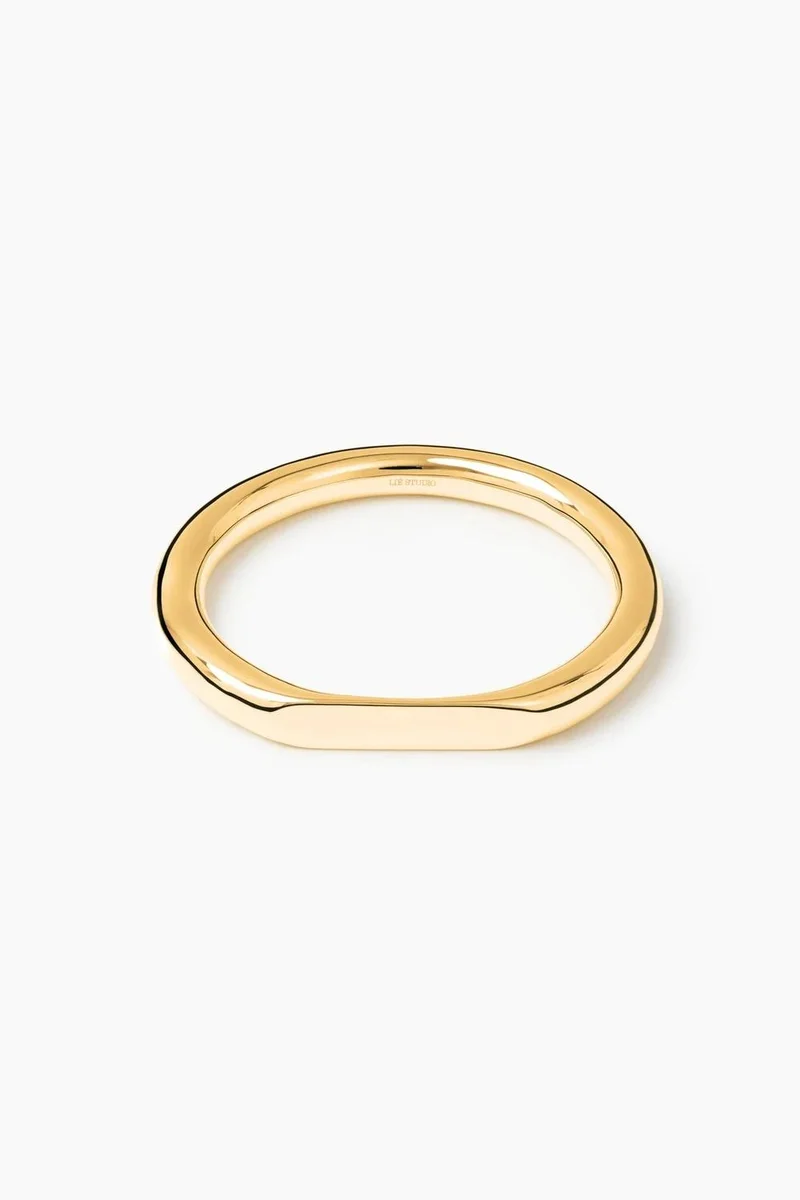 LIE STUDIO Gleaming Hammered Link Bracelet