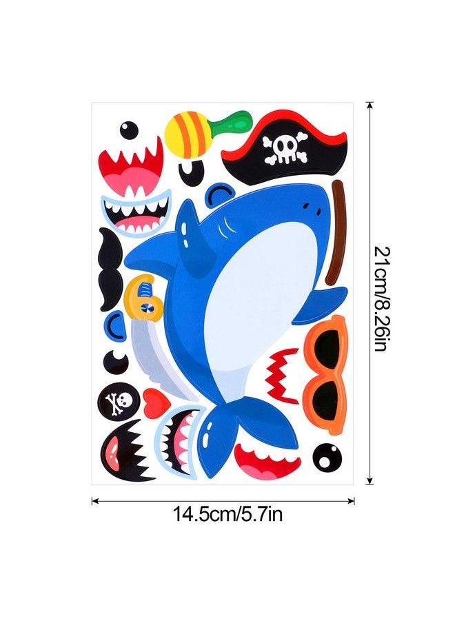 24 Sheets Shark Make Your Own Stickers Decorative For Kids Shark Theme Sticker Mix And Match Shark Sticker Shark Birthday Party Favors Crafts Supplies - pzsku/ZCEC159290B3D209C0A16Z/45/_/1688624719/bbe02985-8aa4-41d4-b277-31f46ddd6a38