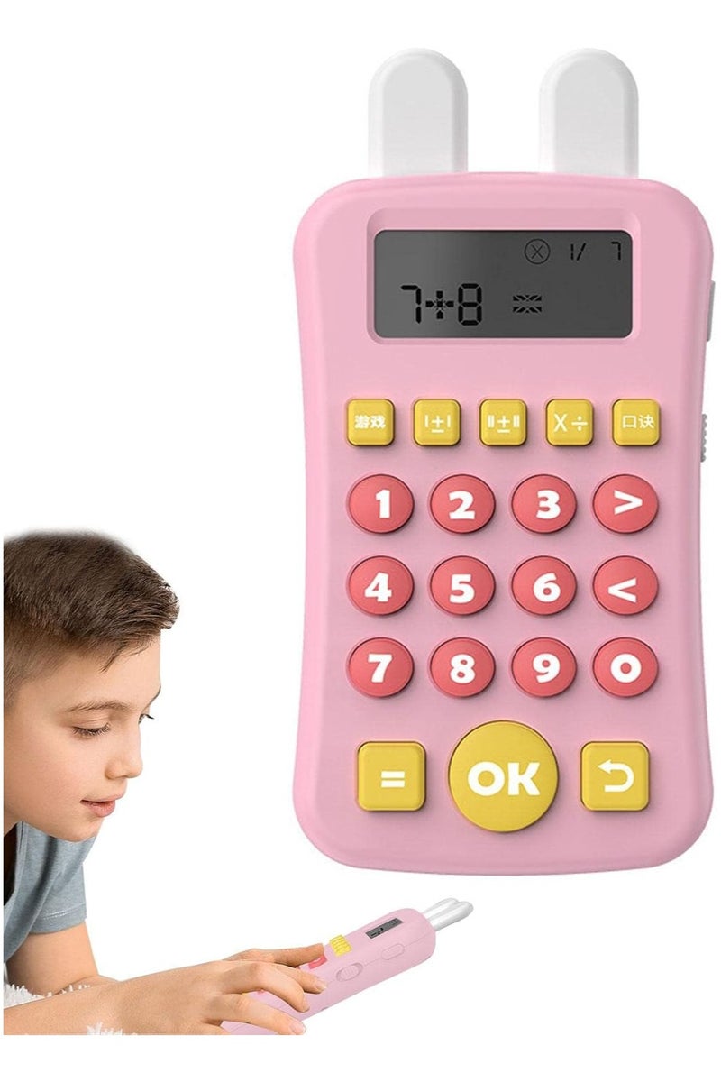 Electronic Math Toy Calculator - Educational Math Games for Kids Math Game, Electronic Oral Exercise Game, Educational Toy for Kids - Multicolor - Image 1