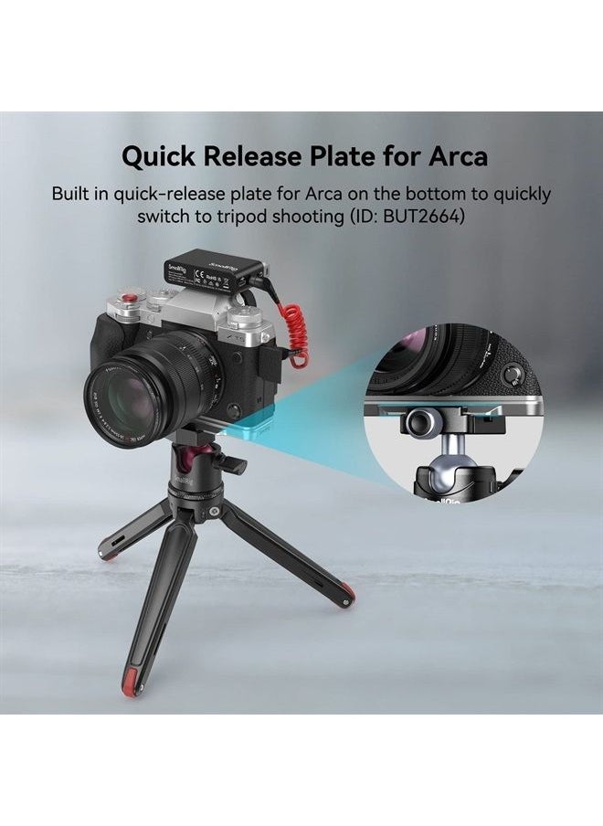 SMALLRIG - SmallRig X-T5 Handgrip L-Shape Grip for FUJIFILM X-T5 Camera, Built-in Quick Release Plate for Arca, Silicone Side Handle, Shutter Button, Lightweight and Comfort （Sliver） - 4136 - Image 1