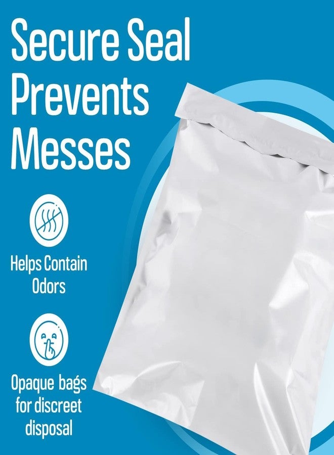 Baby Diaper & Sanitary Pad Disposal Bags – 100-Pack Thick Leak-Proof Waste Sealing Bags (7" x 8") | Waterproof Bags for Couples' Care, Adult Care, Women’s Hygiene & Elderly Nappy Care at Home & Travel - Image 3