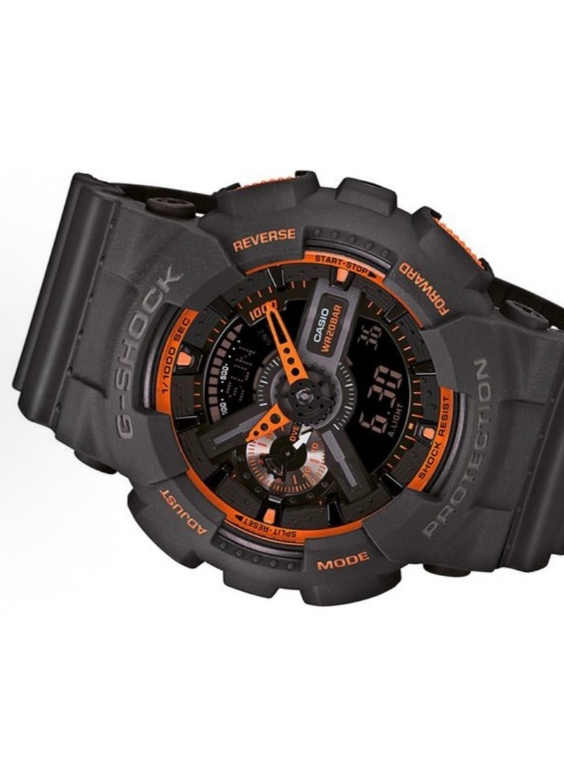 CASIO G-Shock Casio Men's GA-110TS-1A Analog-Digital Watch With Grey Resin Band  - Image 4