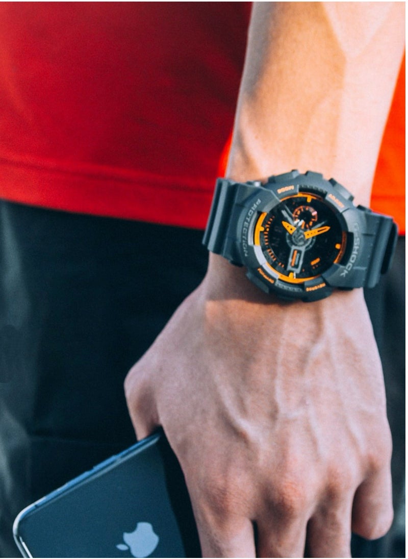 CASIO G-Shock Casio Men's GA-110TS-1A Analog-Digital Watch With Grey Resin Band  - Image 5