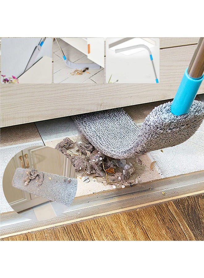 JUPITER WARRIOR Under Appliance Microfiber Duster Dust Cleaning Brush with Extendable Pole (31.5''-47.6'') Retractable Gap Dust Cleaner Bendable Removable Washable Gap Duster for Sofa Bed Furniture Bottom - Image 2