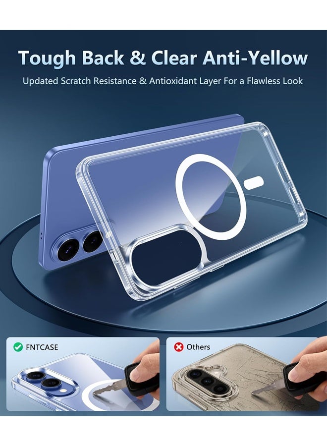 X-level Samsung Galaxy S25 Edge Caver Case，with Screen Protector Tempered Glass with Wireless Charging , Ultra Thin, Shockproof,  Scratch Resistant，Clear - Image 5