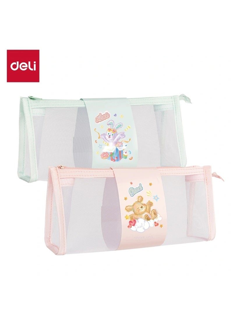 Deli 1-Piece Clear Pencil Pouch With Zipper Closure  - Image 1