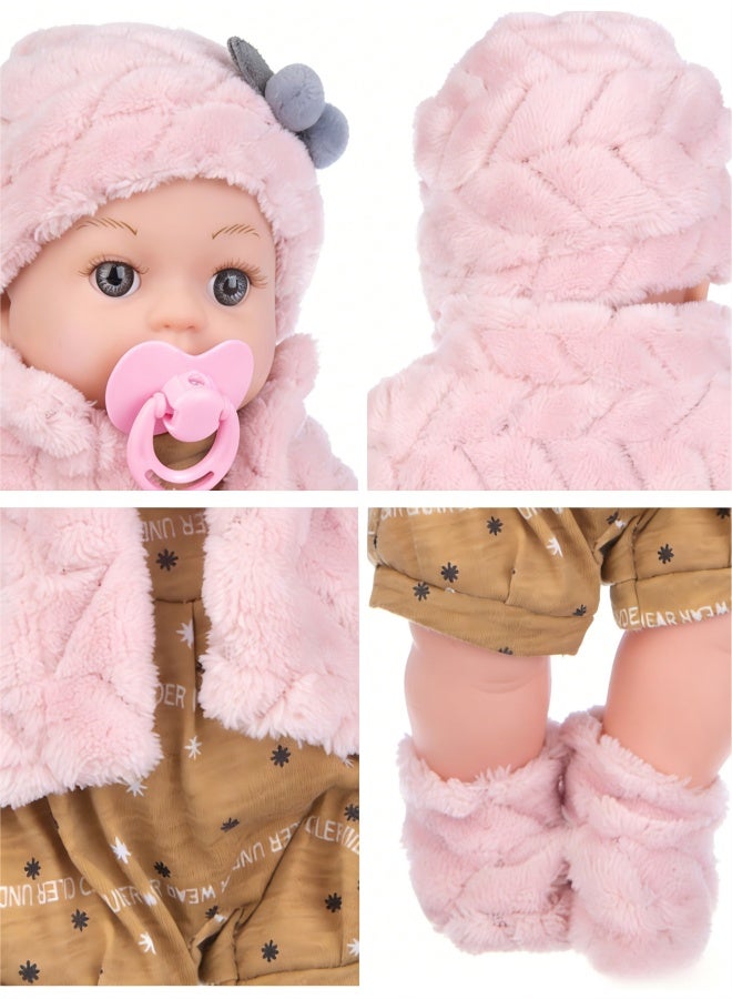 دمى أطفال حديثي الولادة واقعية من ديزي بلاك جيرل - 12 بوصة - جسم ناعم - دمى أطفال حقيقية مصنوعة يدويًا مع ملابس ولعبة هدية للأطفال من سن 3 سنوات فما فوق - Image 4