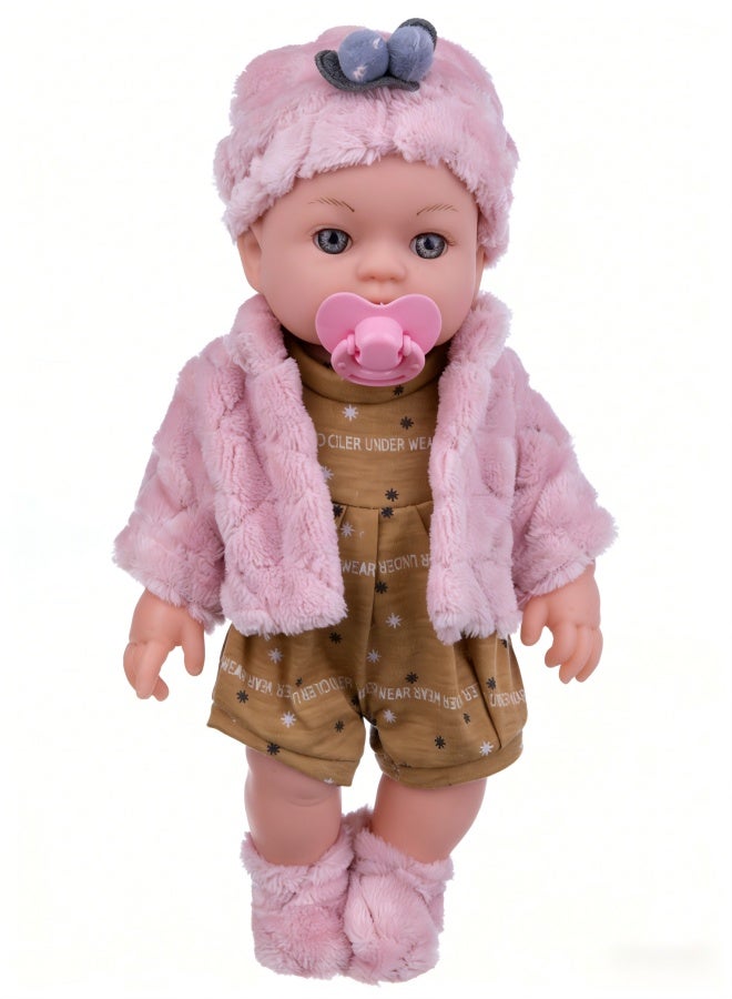 دمى أطفال حديثي الولادة واقعية من ديزي بلاك جيرل - 12 بوصة - جسم ناعم - دمى أطفال حقيقية مصنوعة يدويًا مع ملابس ولعبة هدية للأطفال من سن 3 سنوات فما فوق - Image 1