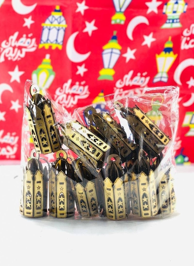 ميدالية ميداليات رمضان بالأشكال المختلفة ميدالية فانوس ثماني ذهبي بالكورة النور مقاس الميدالية: 12 سم عدد 3 - Image 2