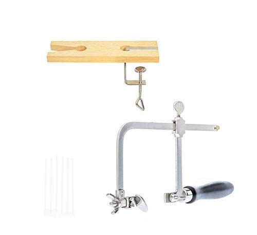 OSCAR 3 in 1 Professional Jewelers Saw Set Saw Frame 144 Blades Wooden Pin Clamp Wood Metal - Image 2