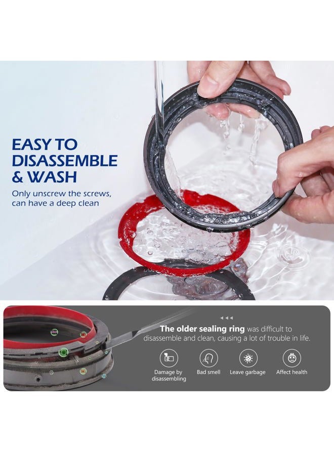 Kuflant Upgraded Dust Bin Sealing Ring Compatible with Dyson V11 V15 Gen5 SV14 SV15 SV22 Vacuum Cleaner, Bin Sealing Ring Assembly Compatible with Dyson V11 V15 Gen5 Canister - Image 5