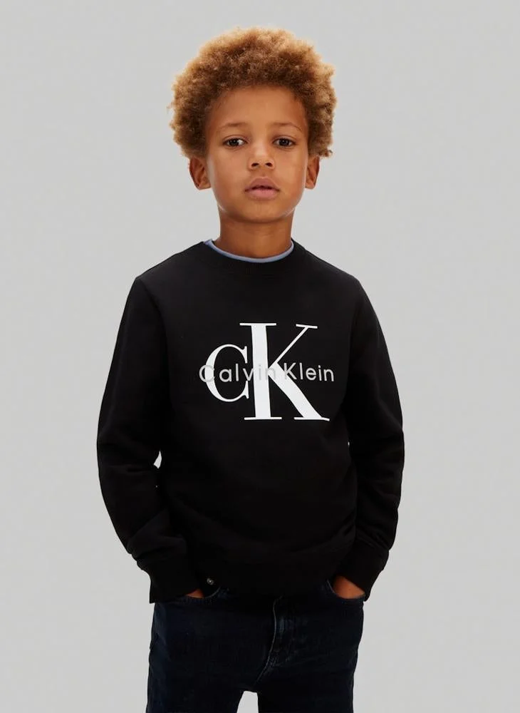 Calvin Klein Jeans Youth Monologo Crew Neck T-Shirt