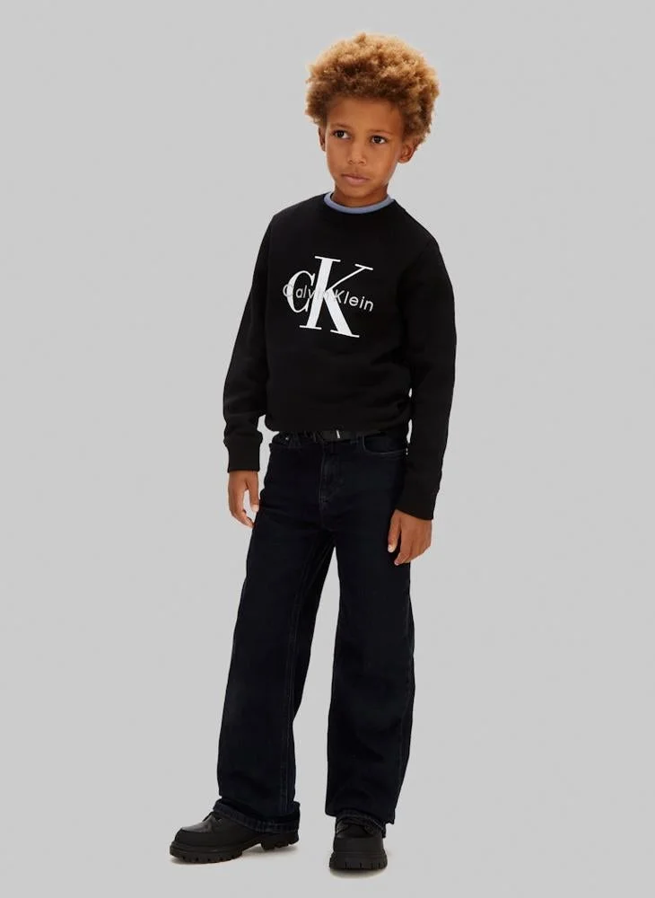 Calvin Klein Jeans  Youth Monologo Crew Neck T-Shirt for Men | Best Price UAE
