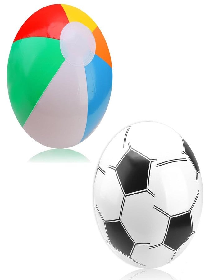 Tarini Beach Ball， 2 PCS Inflatable Beach Balls, Colorful Sequins Beach Football Basketball, Kids Water Play Toys for Summer Pool Beach Party Outdoor Fun - Image 1