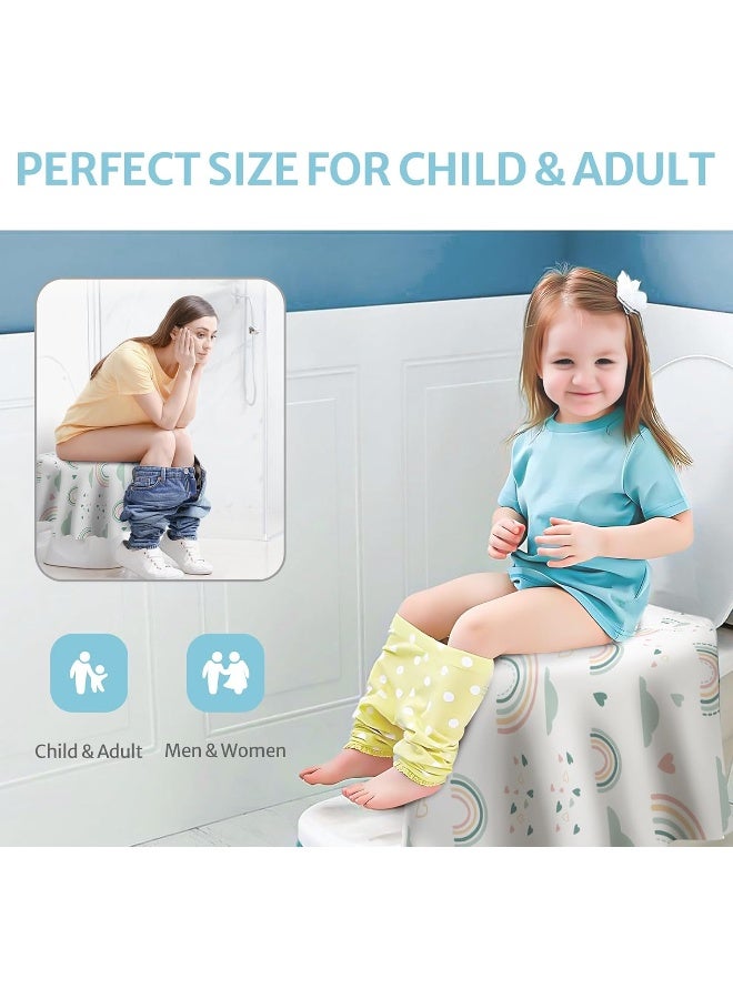 Blissful Diary 20 Pcs Toilet Seat Covers Disposable for Toddlers & Adults, Extra Large Waterproof, Portable Package for Travel, Kids Potty Training - Image 5
