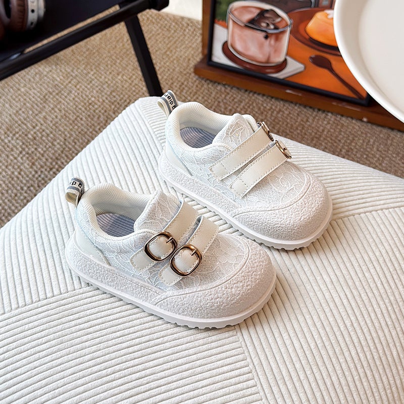 Girls Princess Shoes Spring New Baby Shoes Lace Mesh Toddler Shoes Soft Sole Anti-Slip Baby Toddler Shoes - Image 4