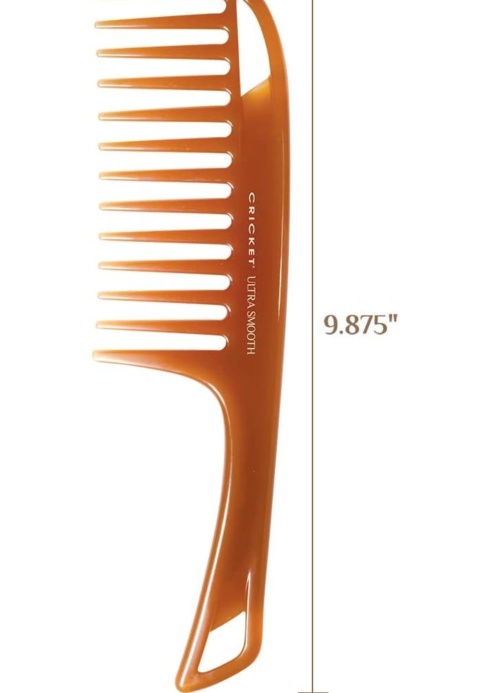 Cricket Ultra Smooth Detangler Comb for Wet and Dry Hair with Argan & Olive Oils and Keratin Infusion - Image 5