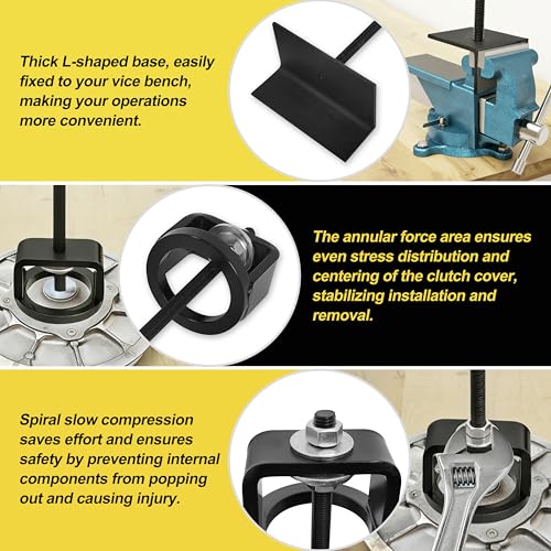 FLYINGAMZ Clutch Compression Tool CCT510 - Secondary Clutch Tool Competible with Most Polaris Sportsman 700&800 EPI RZR Yamaha Suzuki Kawasaki ATV|UTV and Snowmobile Clutches - Image 2