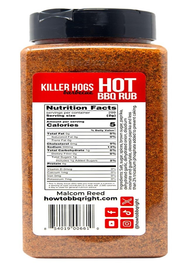Killer Hogs توابل كيلر هوغز الحارة للشواء | توابل مثالية للشواء على اللحم البقري، والستيك، والبرغر، ولحم الخنزير، والدجاج | 19.8 أونصة - Image 2