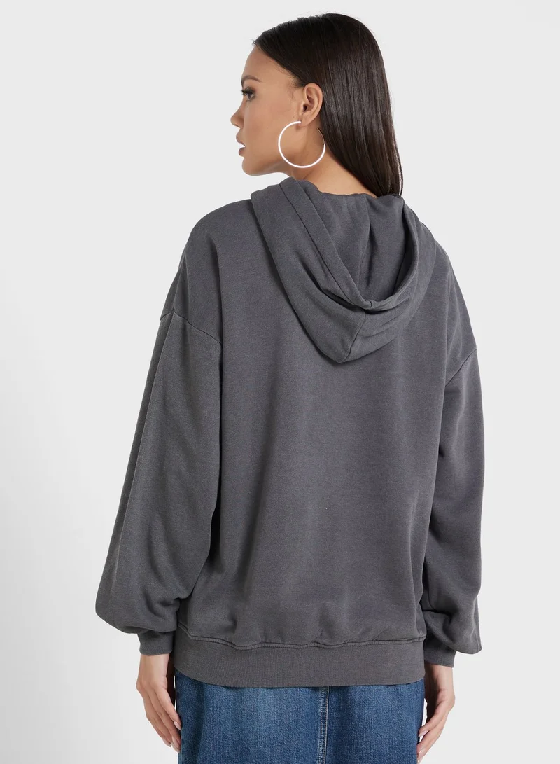 H&M Oversized Pocket Detail Hoodie
