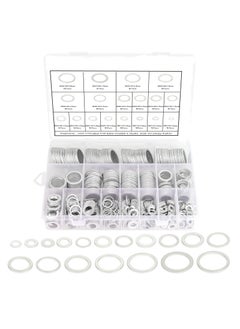 560 Pcs 18 Sizes Automotive Drain Plug Gaskets, Oil Crush Washers, Aluminum Flat Washers Assortment Kit (M6 M8 M10 M12 M14 M16 M18 M20 M22 M24)