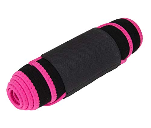 Mind Reader Waist Trainer Belt, Tummy Cincher for Exercise, Slimming Stomach Shaper for Men and Women, Sport Girdle, Neoprene, 40 in., Medium, Pink - Image 1