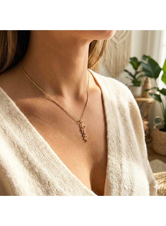Charm America Gold Vertical Love Charm - 10 Karat Solid Gold - Image 3