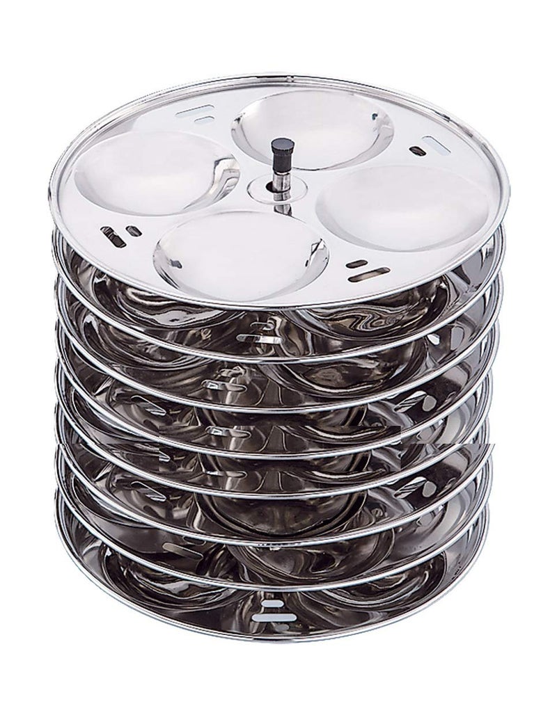Expresso 32 Pcs Idli Maker Stainless Steel with 8 Plates | Induction and Standard Cooker Compatible | Healthy Cooking Steamer for Soft Idlis | Durable Rust Resistant Kitchen Cookware Set - Image 2
