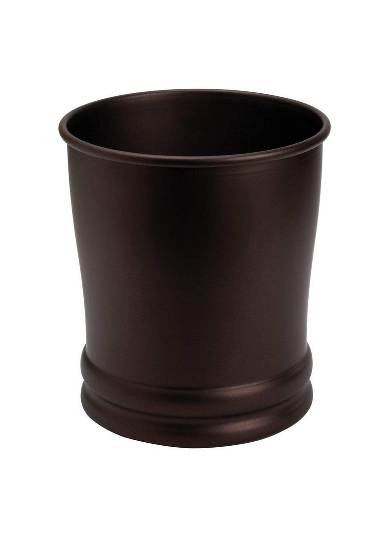 InterDesign iDesign Round Metal Waste Basket, The Olivia Collection – 9" x 9" x 10", Bronze  - Image 3