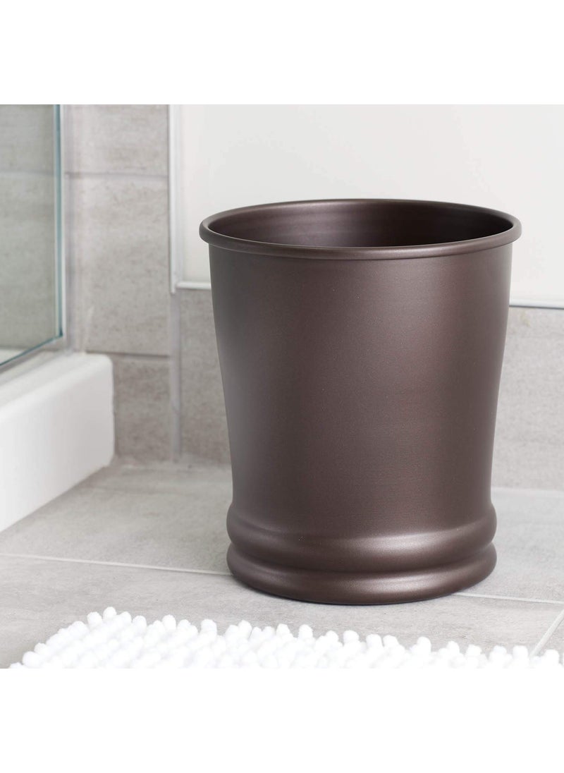 InterDesign iDesign Round Metal Waste Basket, The Olivia Collection – 9" x 9" x 10", Bronze  - Image 2