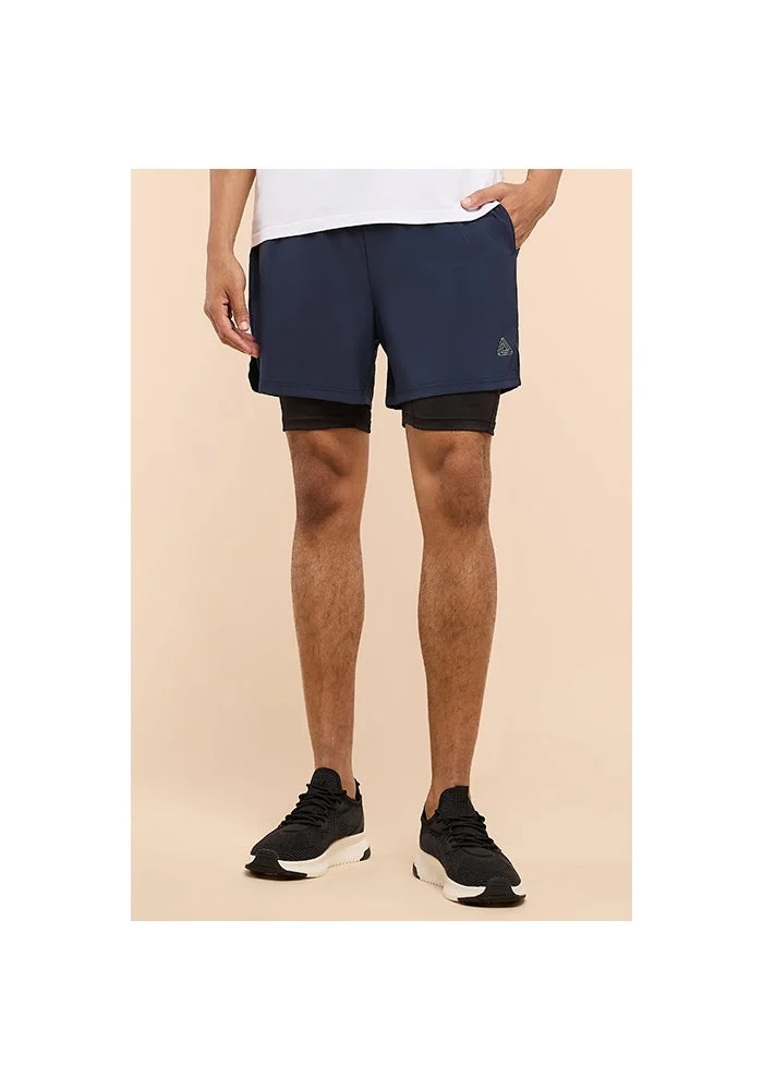R&b Layered Shorts with Drawstring Waist