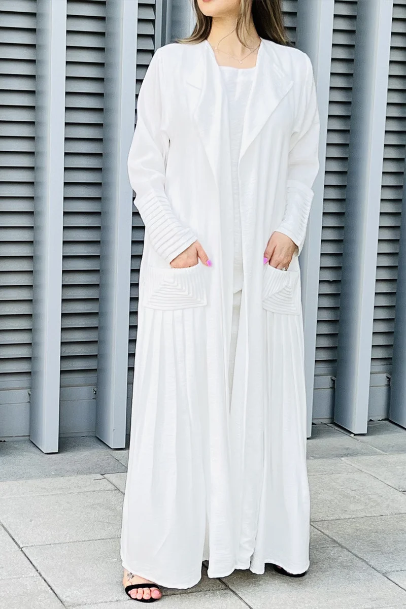Moistreet Crepe Pocket Abaya